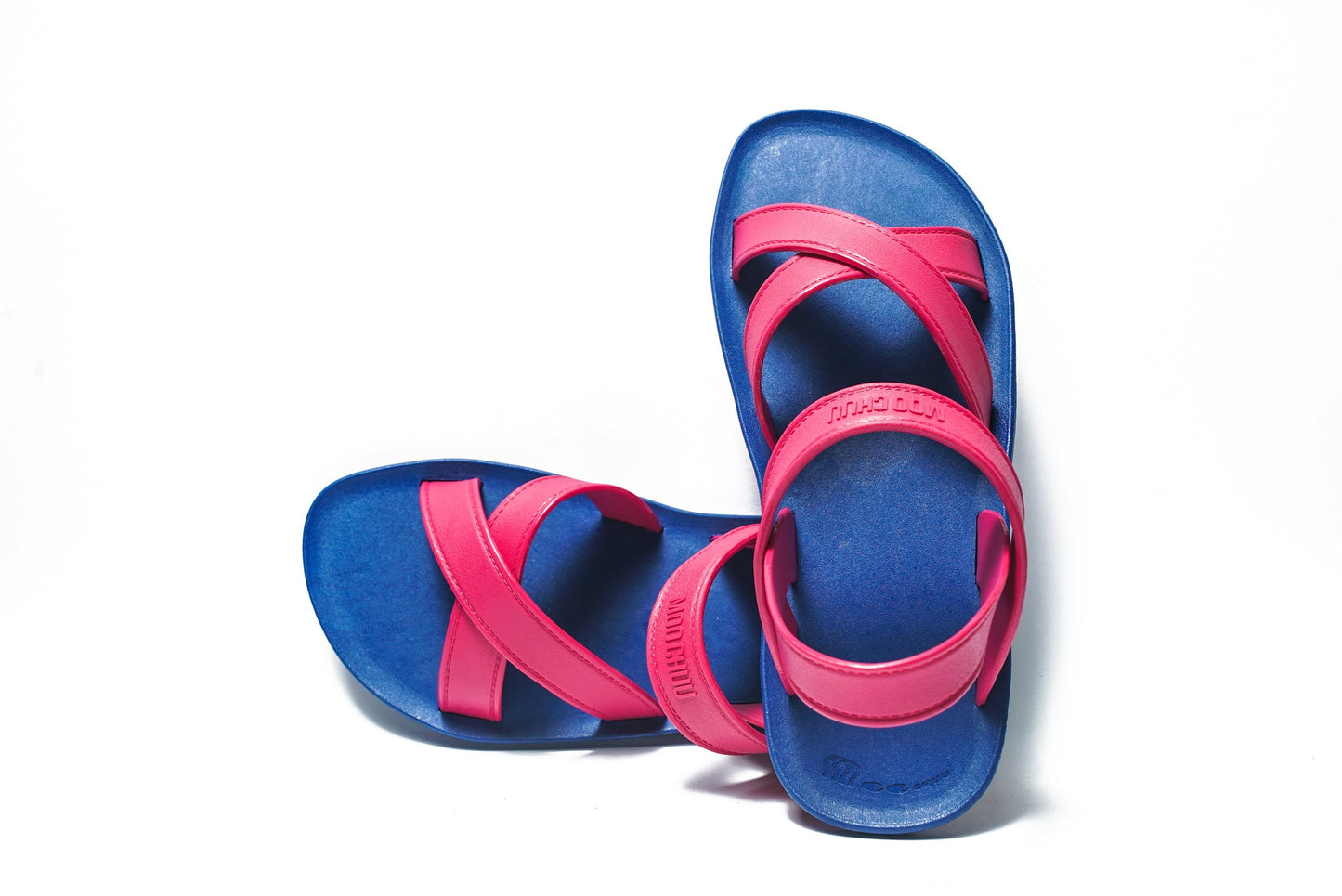 CROSS PLUS SEMELLE BLEU ET LANIÈRE ROSE