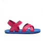 CROSS PLUS SEMELLE BLEU ET LANIÈRE ROSE