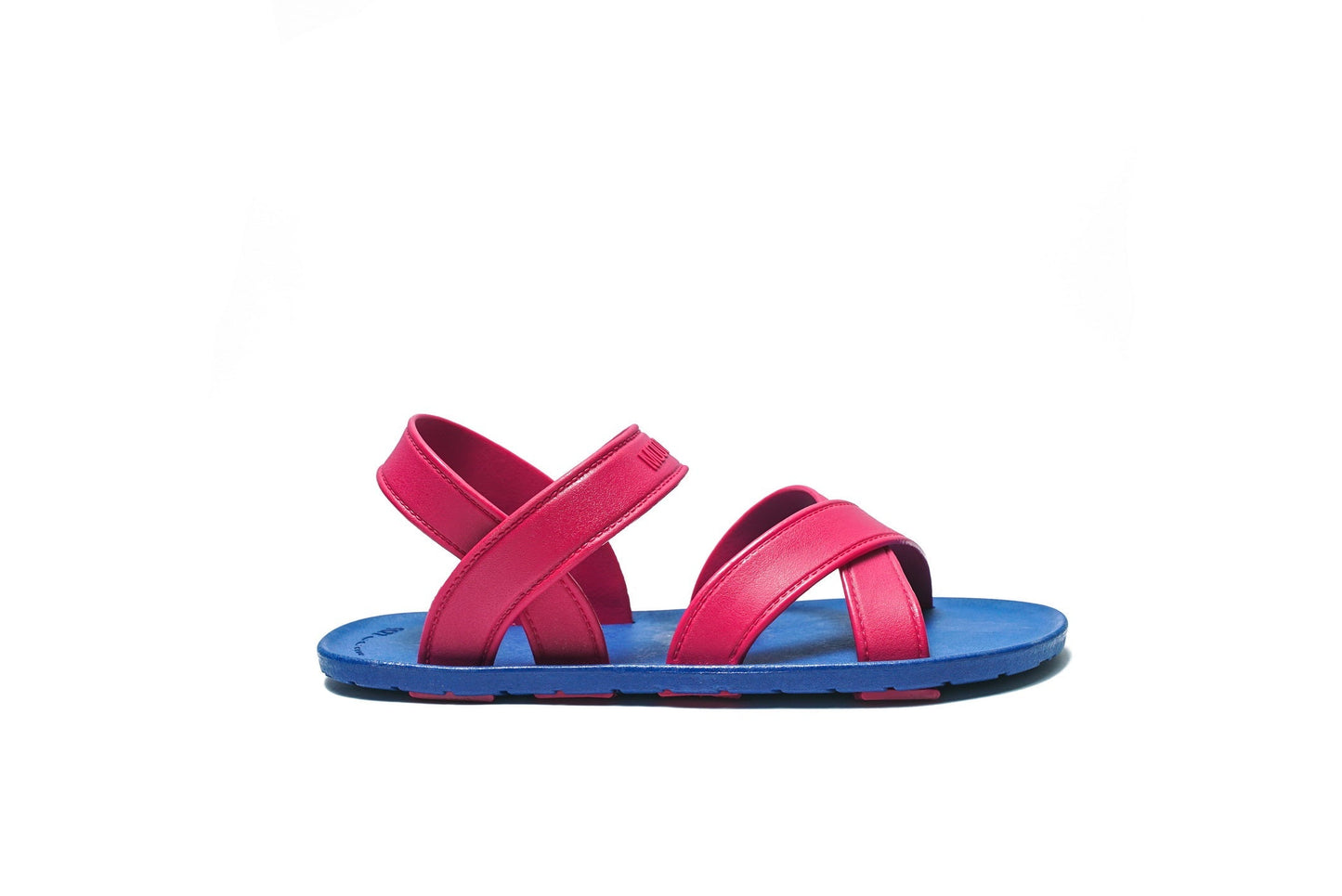 CROSS PLUS SEMELLE BLEU ET LANIÈRE ROSE