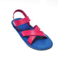 CROSS PLUS SEMELLE BLEU ET LANIÈRE ROSE