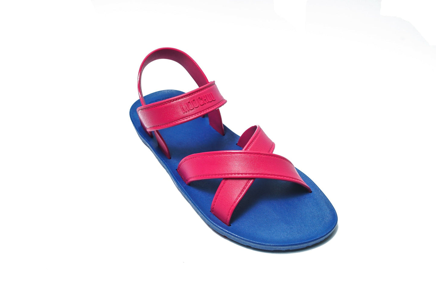 CROSS PLUS SEMELLE BLEU ET LANIÈRE ROSE