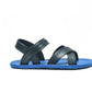 CROSS PLUS SEMELLE BLEU ET LANIÈRE NOIR