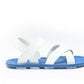 CROSS PLUS SEMELLE BLEU ET LANIÈRE BLANCHE