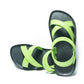 CROSS PLUS SEMELLE NOIR ET LANIÈRE CITRON VERT