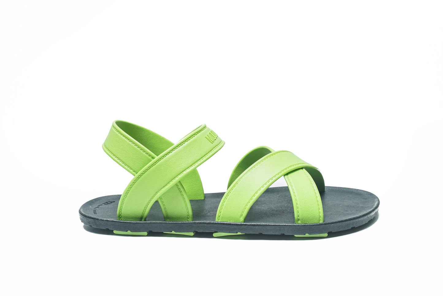 CROSS PLUS SEMELLE NOIR ET LANIÈRE CITRON VERT