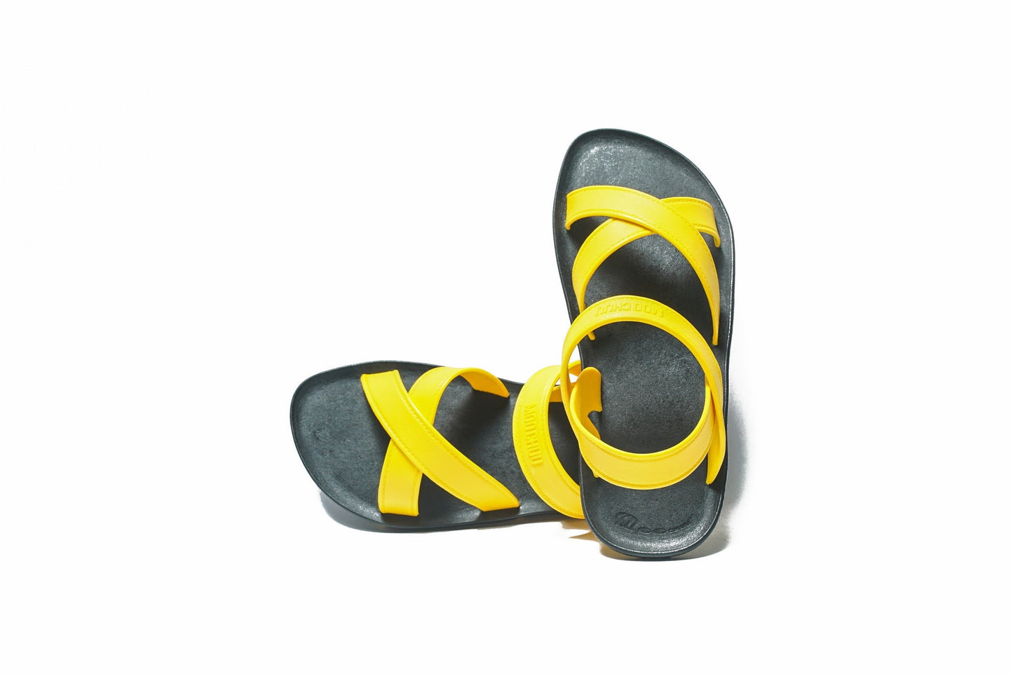 CROSS PLUS SEMELLE NOIR ET LANIÈRE JAUNE