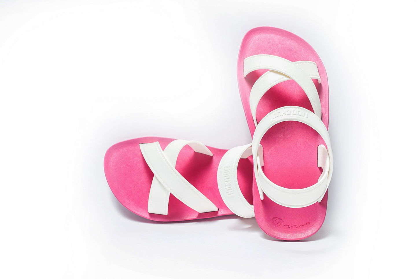 CROSS PLUS SEMELLE ROSE ET LANIÈRE BLANCHE