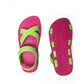 CROSS PLUS SEMELLE ROSE ET LANIÈRE CITRON VERT