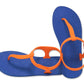 SAILY SEMELLE BLEU ET LANIÈRE ORANGE