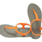 SAILY SEMELLE MARRON ET LANIÈRE ORANGE