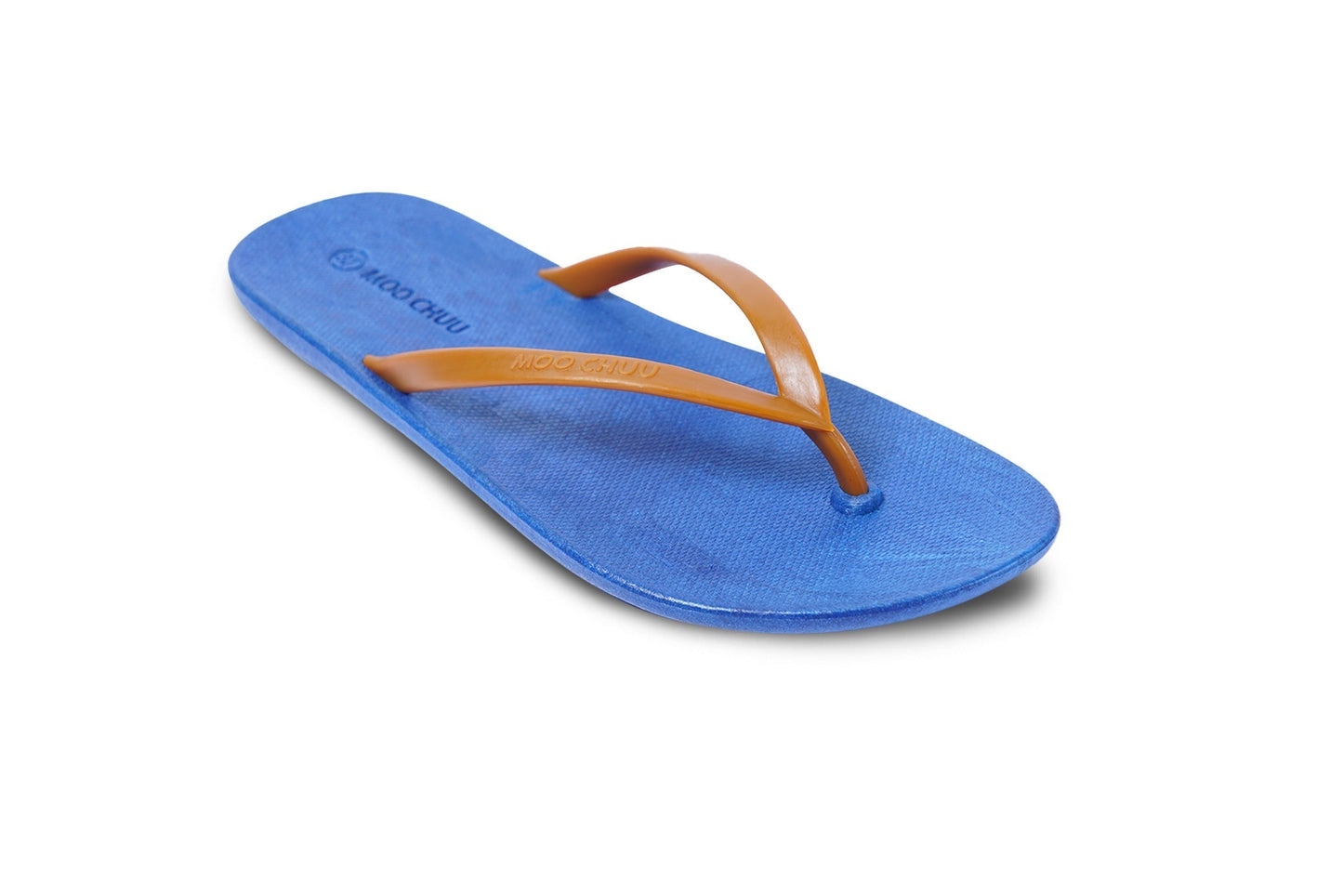 DALI FLIPPY SEMELLE BLEU ET LANIÈRE CARAMEL