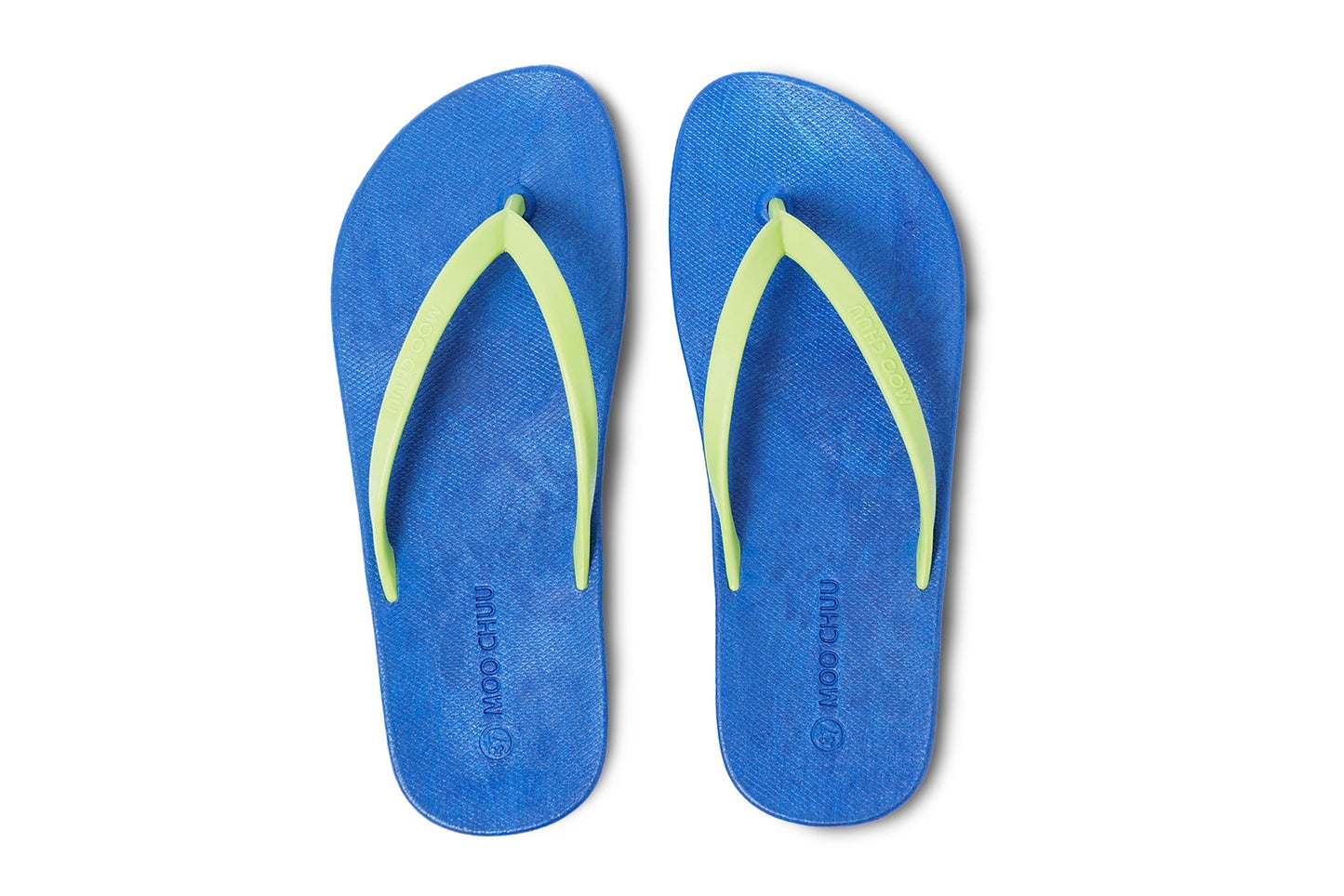 DALI FLIPPY SEMELLE BLEU ET LANIÈRE CITRON VERT