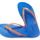 DALI FLIPPY SEMELLE BLEU ET LANIÈRE ORANGE