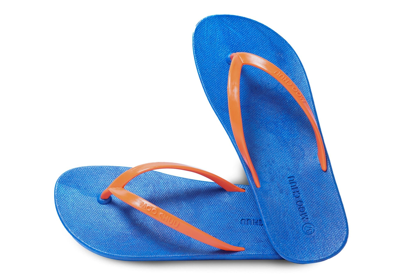 DALI FLIPPY SEMELLE BLEU ET LANIÈRE ORANGE