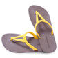 EIFFEL SEMELLE MARRON ET LANIÈRE JAUNE