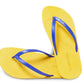 DALI FLIPPY SEMELLE JAUNE ET LANIÈRE BLEU