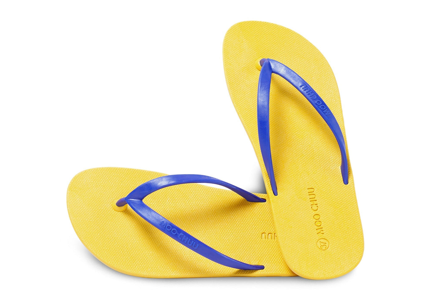 DALI FLIPPY SEMELLE JAUNE ET LANIÈRE BLEU