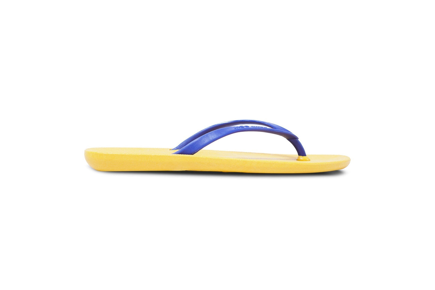 DALI FLIPPY SEMELLE JAUNE ET LANIÈRE BLEU