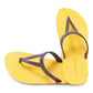 EIFFEL SEMELLE JAUNE ET LANIÈRE MARRON