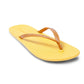 DALI FLIPPY SEMELLE JAUNE ET LANIÈRE CARAMEL