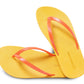 DALI FLIPPY SEMELLE JAUNE ET LANIÈRE ORANGE