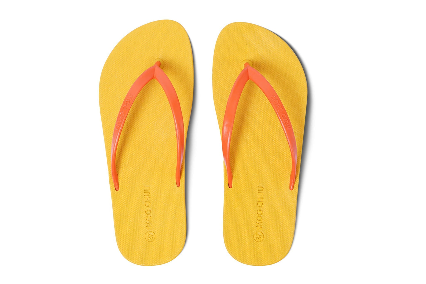 DALI FLIPPY SEMELLE JAUNE ET LANIÈRE ORANGE