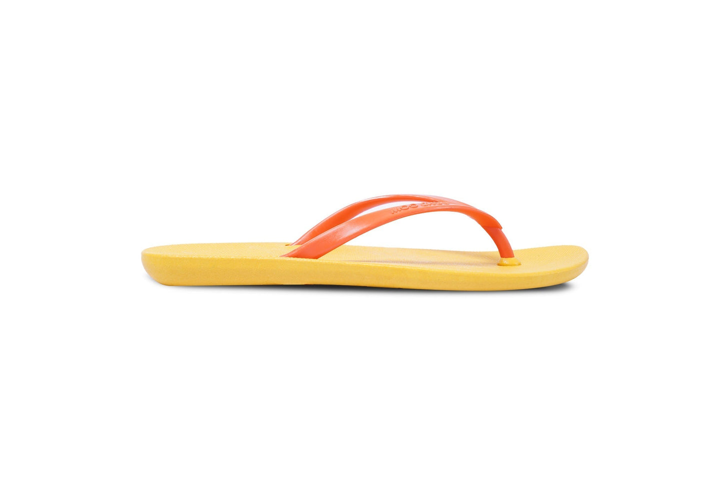 DALI FLIPPY SEMELLE JAUNE ET LANIÈRE ORANGE
