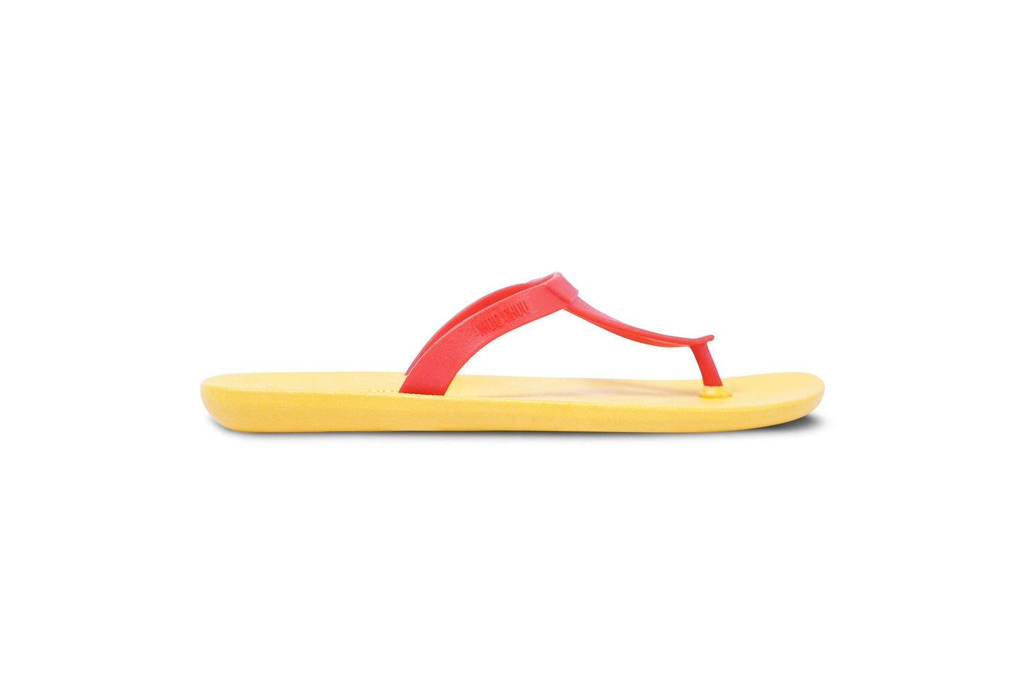 EIFFEL SEMELLE JAUNE ET LANIÈRE ROUGE