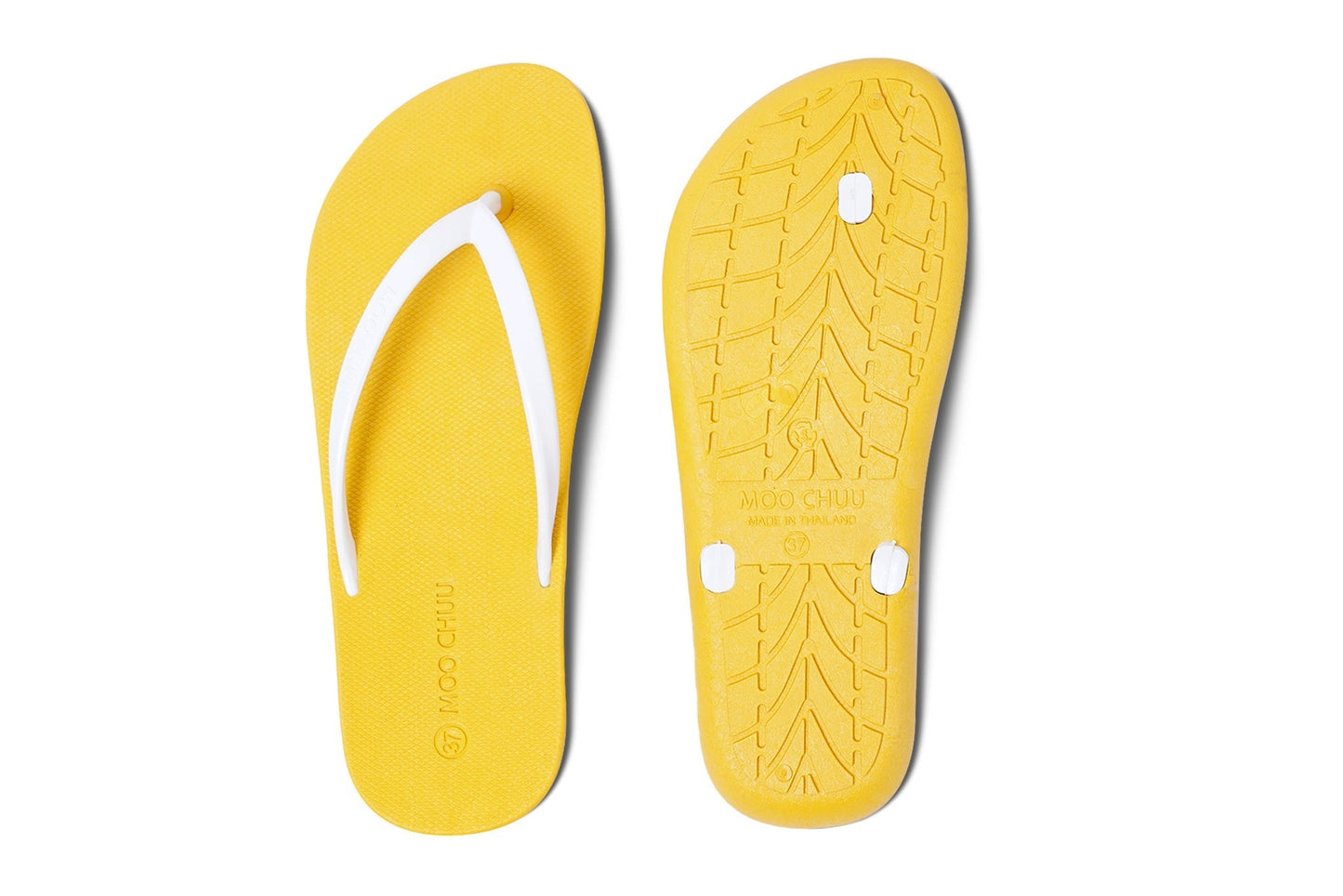 DALI FLIPPY SEMELLE JAUNE ET LANIÈRE BLANCHE