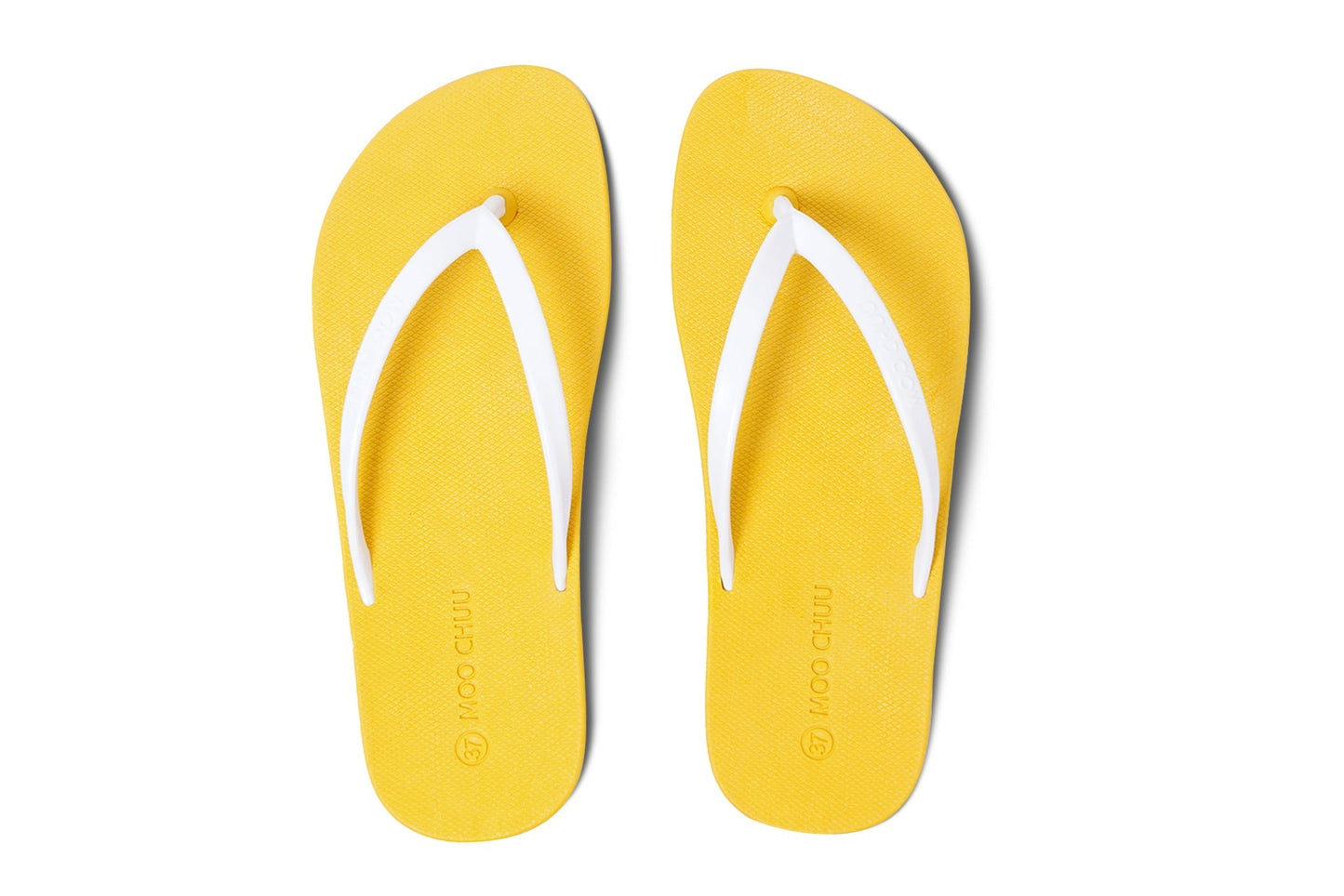 DALI FLIPPY SEMELLE JAUNE ET LANIÈRE BLANCHE